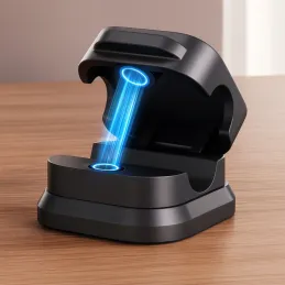 Komplet 12 magnetnih držal za kable / mat črna