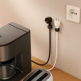 Komplet 12 magnetnih držal za kable / mat črna