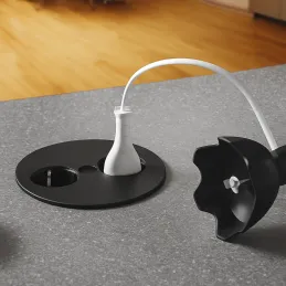 Električna vtičnica Twister / Črna