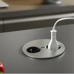 Električna vtičnica Twister / nerjavno jeklo
