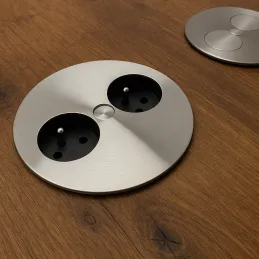 Električna vtičnica Twister / nerjavno jeklo