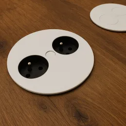 Električna vtičnica Twister / Bela