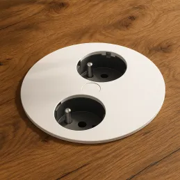 Električna vtičnica Twister / Bela