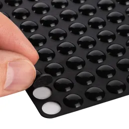 PVC samolepilni blažilnik 9 mm – 100 kosov / črna