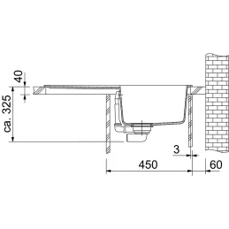 Granitno pomivalno korito Franke BFG 611-78