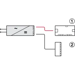 LED transformator Loox LED 12 V/20 W / črna