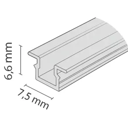 Zgornje–spodnje vodilo za rezkanje FAST R / aluminij