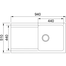 Tectonitno pomivalno korito Franke OID 611