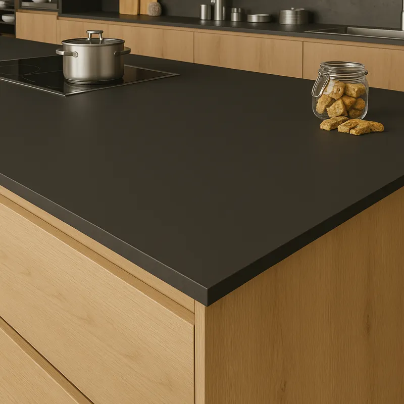 Kompaktna delovna plošča PFLEIDERER Vulkansko črna, super mat / U12000PX