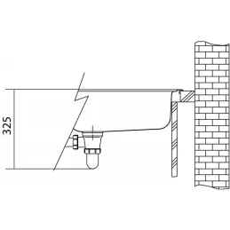 Komplet G117 keramično pomivalno korito Franke BSG 611-62 + FC 9541 / sivi kamen