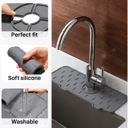 Silikonski odcejalnik pod pipo FAUCET / Siva