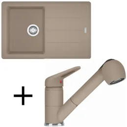 Komplet G57 pomivalno korito Franke BFG 611-78 iz keramike + armatura FC 9547/pršilka/kašmir