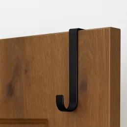 Obešalnik za vrata in radiator MARKER / Mat črna