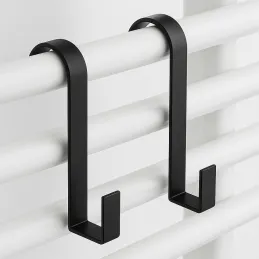 Obešalnik za vrata in radiator MARKER / Mat črna