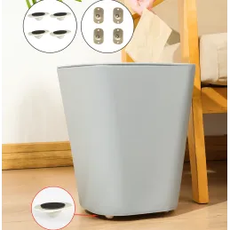 Komplet 4 samolepilnih drsnikov za pohištvo ROLLER / Bela