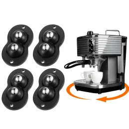 Set 4 samolepilnih drsnikov za pohištvo z ležajem ROLLER DUO / Črna