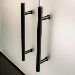 Dvostranski vratni ročaj HOME / Mat črna