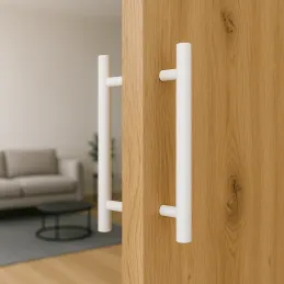 Dvostranski ročaj za vrata HOME / Bela