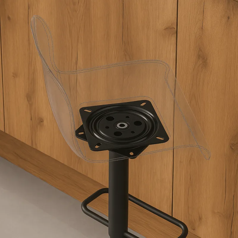 Vrtljivi sistem pod stol ali televizor 150 x 150 mm / Črn