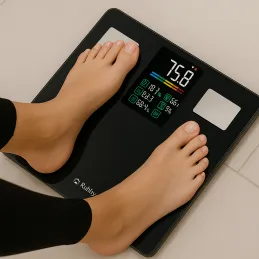 Pametna tehtnica z aplikacijo FEEL FIT / Črna