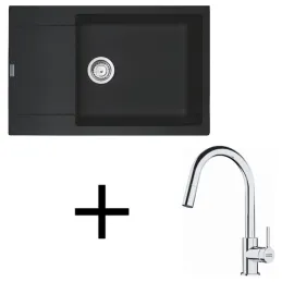 Komplet G260 keramično pomivalno korito Franke MRG 611-78 BB + armatura FS 3229 / Onyx