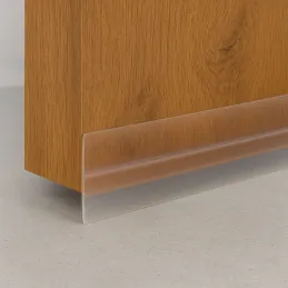 Komplet 2 prozornih silikonskih tesnil za pod vrata, 1800 mm