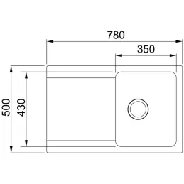 Komplet T119 tektonitno pomivalno korito Franke OID 611-78 + armatura FC 6018 / siva
