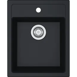 Komplet T121 tektonitno pomivalno korito Franke SID 610-40 + armatura FC 6018 / črna
