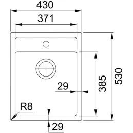 Komplet T121 Tektonitno pomivalno korito Franke SID 610-40 + armatura FC 6018 / Siva
