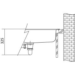 Komplet T123 tektonitno pomivalno korito Franke S2D 611-78 + pipa FC 6018 / črna