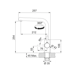 Komplet T116 tektonitnega pomivalnega korita Franke S2D 611-78 XL + armatura FS 3230 / bež barva