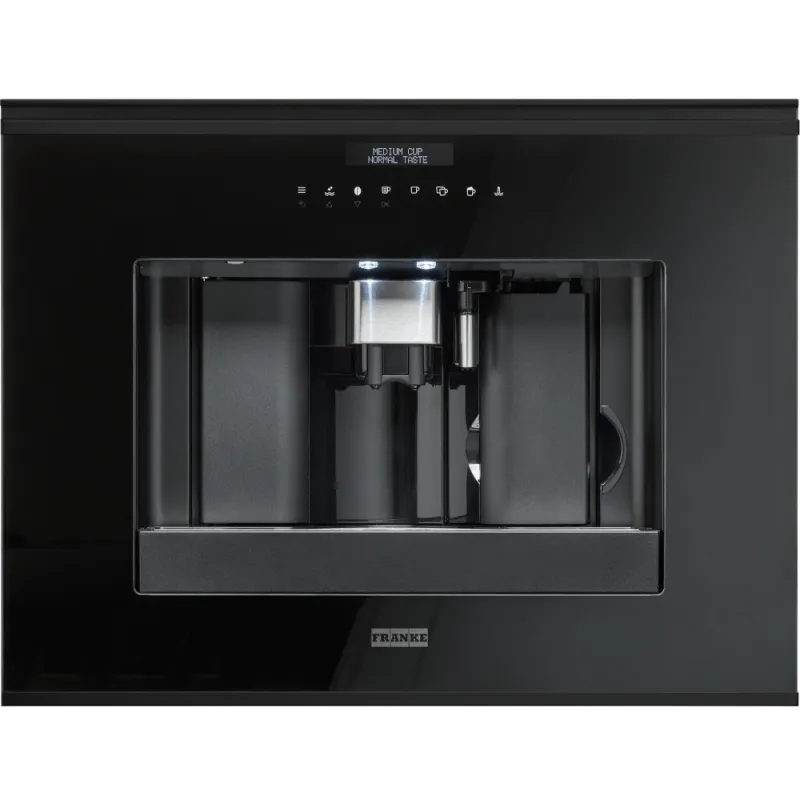 Vgradni kavni aparat FRANKE Mythos FMY 45 CM BK / črno steklo
