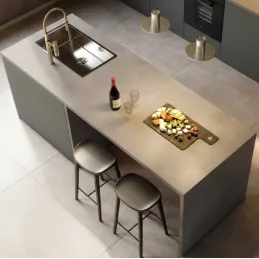 Delovna plošča EGGER Chicago beton svetlo siva / F186 ST9