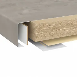 Delovna plošča EGGER Chromix Silver / F638