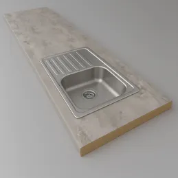 Delovna plošča EGGER Chromix Silver / F638