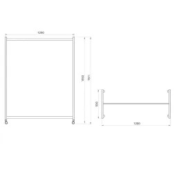 Garderobno stojalo STAND / Mat črna
