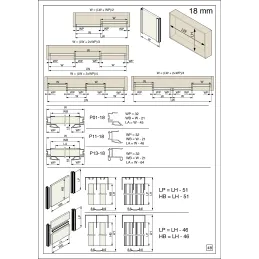Ročaj za drsna vrata MAXX SIGMA 18 / aluminij