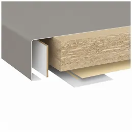 Delovna plošča EGGER Aluminij fino krtačen / F502 ST2
