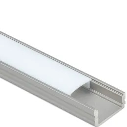 Aluminijasti profil MAXX za LED-osvetlitev z mlečnim pokrovom / Aluminij
