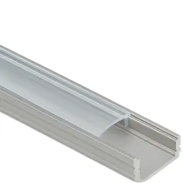 Aluminijasti profil MAXX za LED-osvetlitev s prozornim pokrovom / aluminij