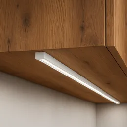 Aluminijast profil MAXX za LED-osvetlitev z mlečnim pokrovom / mat bela