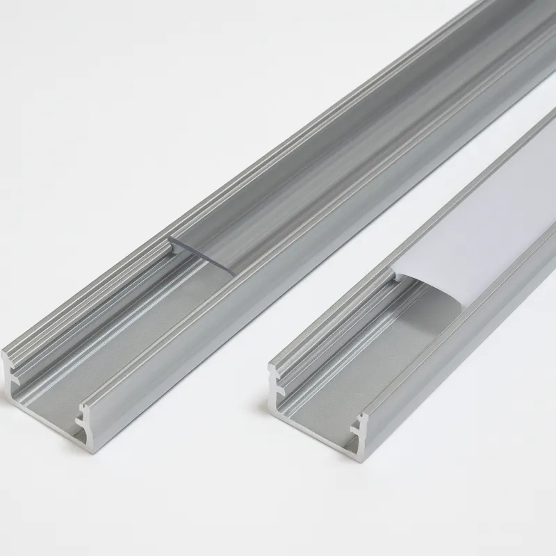 Aluminijasti profil ANIMA LL-01 za LED-osvetlitev s pokrovčkom