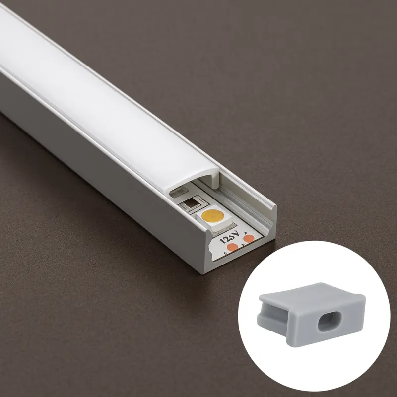 Zaključek za LED-profil ANIMA LL-01/02 – z luknjo