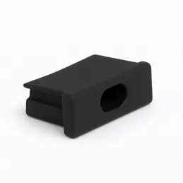 Zaključek za LED-profil ANIMA LL-01/02 – z odprtino / črn