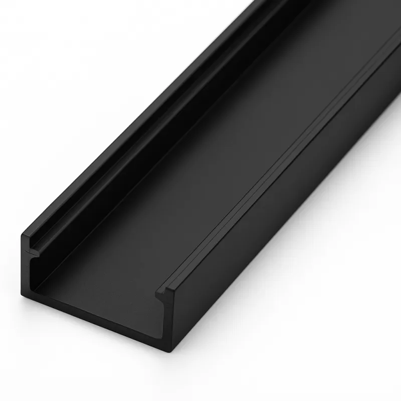 Aluminijasti profil ANIMA LL-01 za LED-osvetlitev / Črna