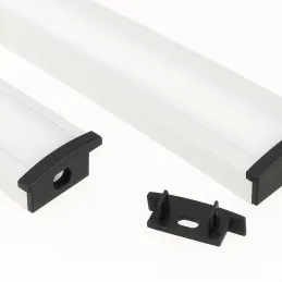 Zaključek za LED-profil ANIMA LL-03 – z luknjo / Črna