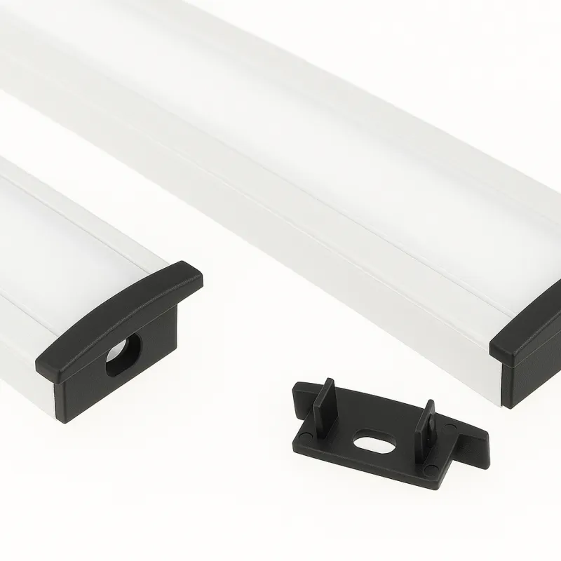 Zaključek za LED-profil ANIMA LL-03 – z luknjo / Črna