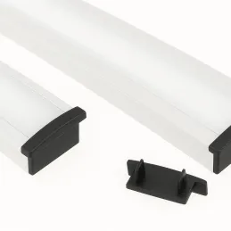 Zaključek za LED-profil ANIMA LL-03 – brez luknje / črn