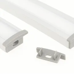 Zaključek za LED-profil ANIMA LL-03 – z odprtino / Siva
