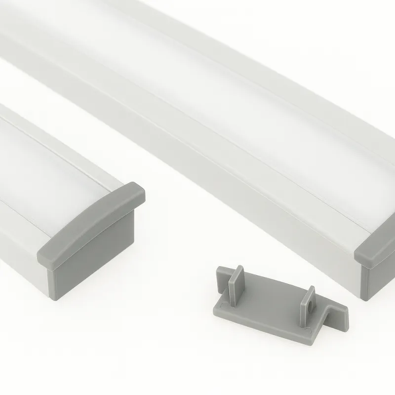 Zaključek za LED-profil ANIMA LL-03 – brez luknje / Siva